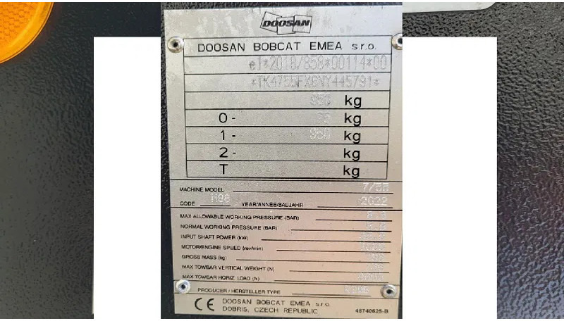 Doosan Doosan 77.55- stock id116 - Повітряний компресор: фото 3 Doosan Doosan 77.55- stock id116 - Повітряний компресор: фото 3