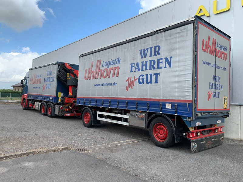 Mercedes-Benz Actros 2548 6X2 + Aanhanger*Palfinger crane*Cruise control*Airco* - Тентована вантажівка, Вантажівка з маніпулятором: фото 2 Mercedes-Benz Actros 2548 6X2 + Aanhanger*Palfinger crane*Cruise control*Airco* - Тентована вантажівка, Вантажівка з маніпулятором: фото 2