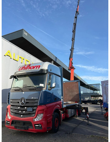 Mercedes-Benz Actros 2548 6X2 + Aanhanger*Palfinger crane*Cruise control*Airco* - Тентована вантажівка, Вантажівка з маніпулятором: фото 2 Mercedes-Benz Actros 2548 6X2 + Aanhanger*Palfinger crane*Cruise control*Airco* - Тентована вантажівка, Вантажівка з маніпулятором: фото 2