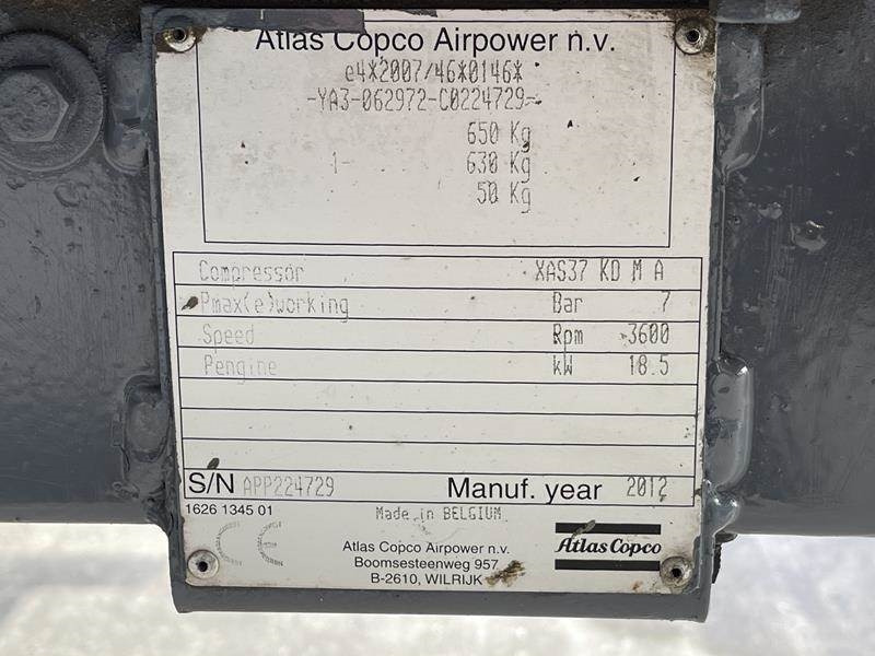 Atlas-Copco XAS 37 KD - Повітряний компресор: фото 4 Atlas-Copco XAS 37 KD - Повітряний компресор: фото 4