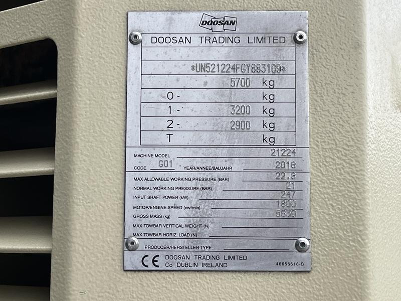 Doosan 21 / 224 - N - Повітряний компресор: фото 5 Doosan 21 / 224 - N - Повітряний компресор: фото 5