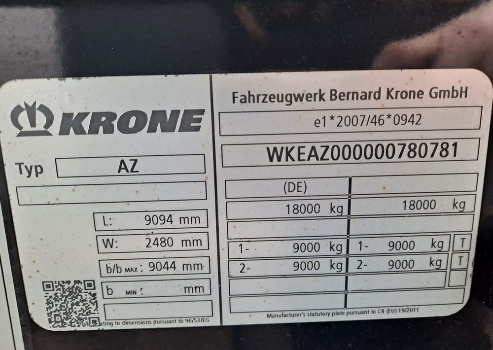Krone Przyczepa BDF Krone - Контейнеровоз/ Змінний кузов причіп: фото 4 Krone Przyczepa BDF Krone - Контейнеровоз/ Змінний кузов причіп: фото 4