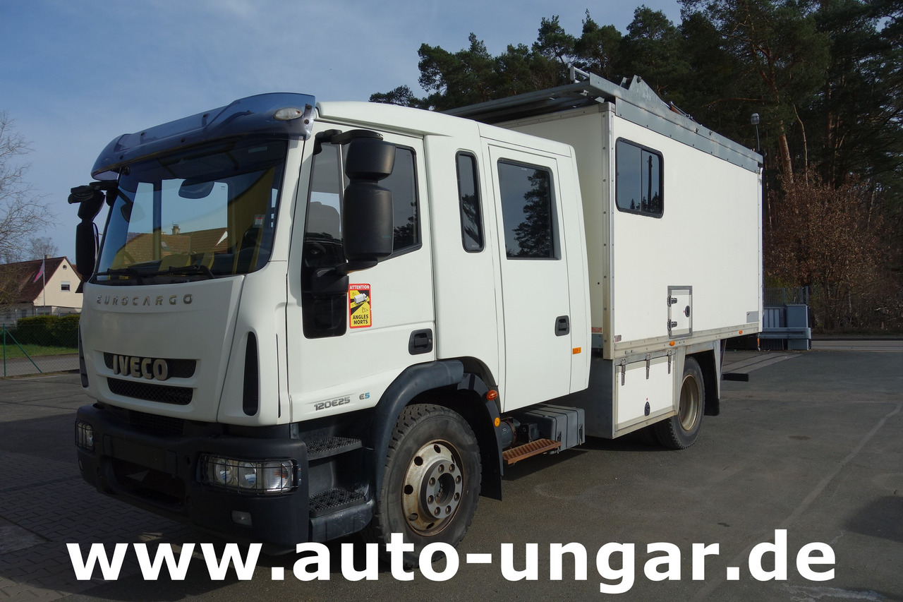 IVECO Eurocargo 120E225Doka Koffer mobile Werkstatt LBW Dachträger Wohnmobil Dif.-Sperre - Вантажівка з закритим кузовом: фото 1 IVECO Eurocargo 120E225Doka Koffer mobile Werkstatt LBW Dachträger Wohnmobil Dif.-Sperre - Вантажівка з закритим кузовом: фото 1