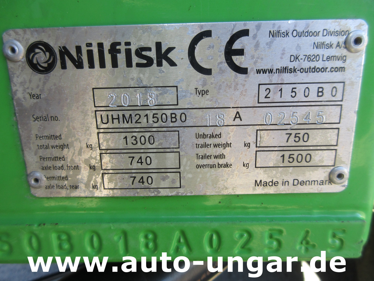 Підмітально-прибиральна машина NILFISK Park Ranger 2150 Egholm Geräteträger mit Kehraufbau Baujahr 2018 Perkins: фото 13