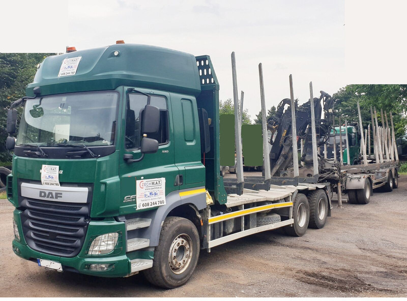 DAF 6x4 CF510 33/26t +HIAB Loglift 135 ZT94 +Umikov PP3 - Лісовоз, Вантажівка з маніпулятором: фото 5 DAF 6x4 CF510 33/26t +HIAB Loglift 135 ZT94 +Umikov PP3 - Лісовоз, Вантажівка з маніпулятором: фото 5