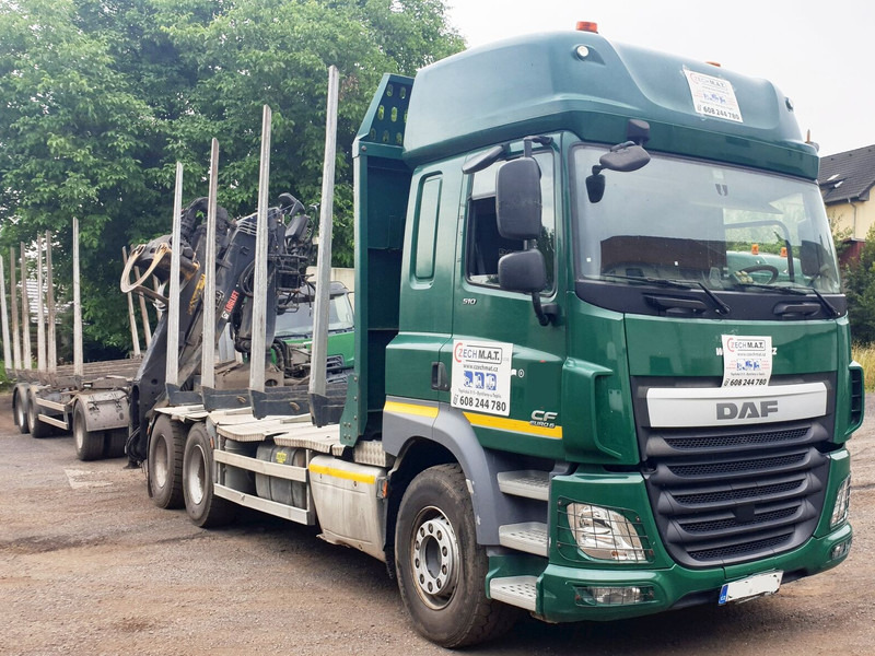 DAF 6x4 CF510 33/26t +HIAB Loglift 135 ZT94 +Umikov PP3 - Лісовоз, Вантажівка з маніпулятором: фото 1 DAF 6x4 CF510 33/26t +HIAB Loglift 135 ZT94 +Umikov PP3 - Лісовоз, Вантажівка з маніпулятором: фото 1