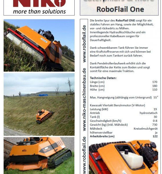 KommTek/NIKO - RoboFlail ONE (700kg/122cm profi) - Газонокосарка: фото 4 KommTek/NIKO - RoboFlail ONE (700kg/122cm profi) - Газонокосарка: фото 4
