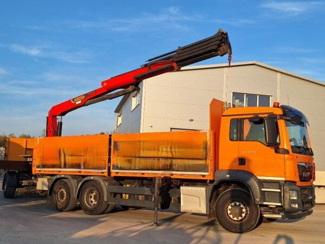 MAN 6x2 TGS 26.440 (6x4 problem!) - Бортова вантажівка/ Платформа, Вантажівка з маніпулятором: фото 1 MAN 6x2 TGS 26.440 (6x4 problem!) - Бортова вантажівка/ Платформа, Вантажівка з маніпулятором: фото 1