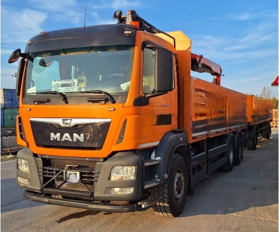 MAN 6x2 TGS 26.440 (6x4 problem!) - Бортова вантажівка/ Платформа, Вантажівка з маніпулятором: фото 4 MAN 6x2 TGS 26.440 (6x4 problem!) - Бортова вантажівка/ Платформа, Вантажівка з маніпулятором: фото 4