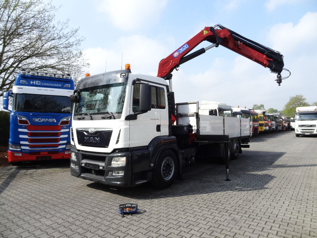 MAN TGS 26.440 6X2 HMF 2620 K5 - Бортова вантажівка/ Платформа, Вантажівка з маніпулятором: фото 1 MAN TGS 26.440 6X2 HMF 2620 K5 - Бортова вантажівка/ Платформа, Вантажівка з маніпулятором: фото 1