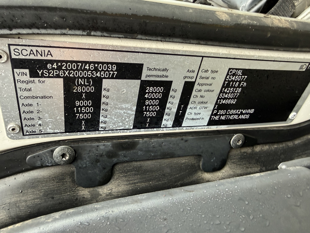 Scania P280 6X2*4 - Вантажівка шасі: фото 3 Scania P280 6X2*4 - Вантажівка шасі: фото 3