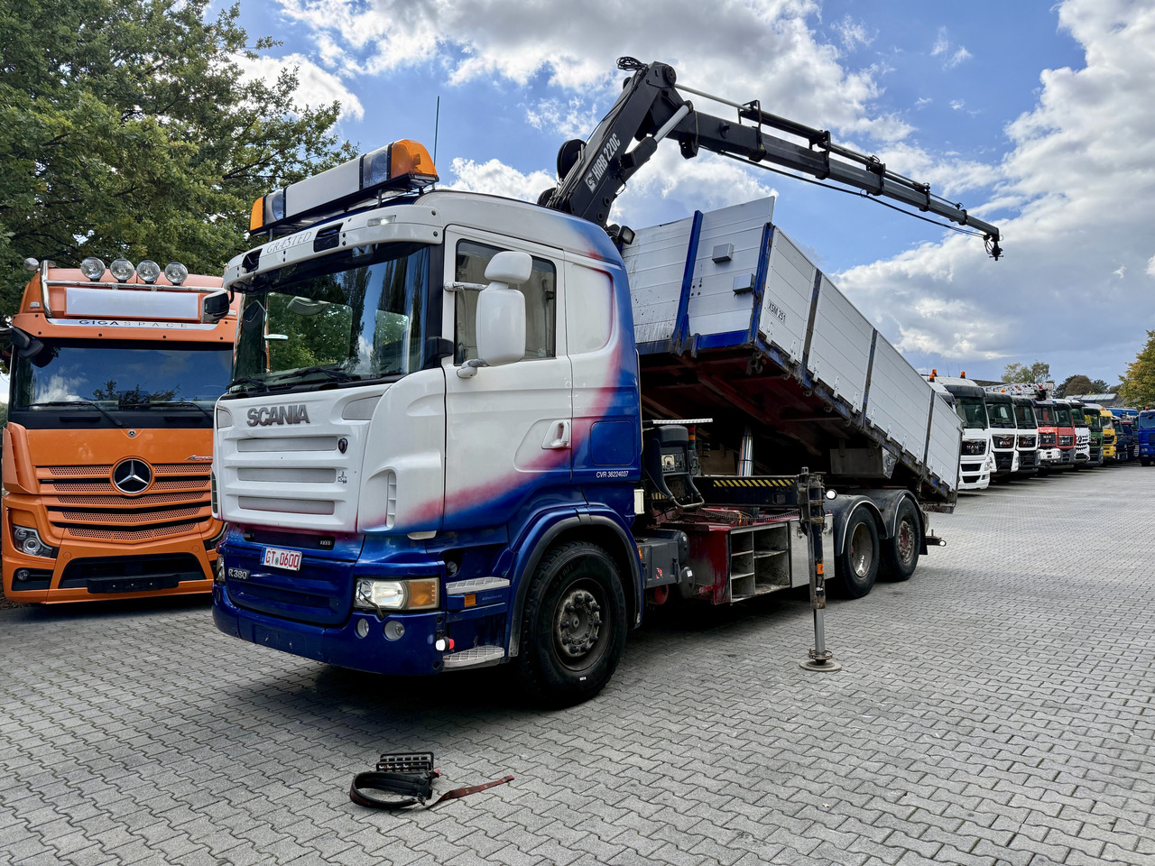 Scania R380 6X2*4 Kipper mit Kran HIAB 220 - Самоскид вантажівка, Вантажівка з маніпулятором: фото 1 Scania R380 6X2*4 Kipper mit Kran HIAB 220 - Самоскид вантажівка, Вантажівка з маніпулятором: фото 1