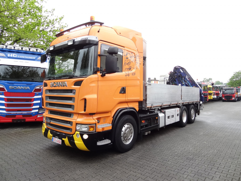 Scania R480 6X2*4 Kran Atlas 240 bis 20 Meter - Бортова вантажівка/ Платформа, Вантажівка з маніпулятором: фото 1 Scania R480 6X2*4 Kran Atlas 240 bis 20 Meter - Бортова вантажівка/ Платформа, Вантажівка з маніпулятором: фото 1