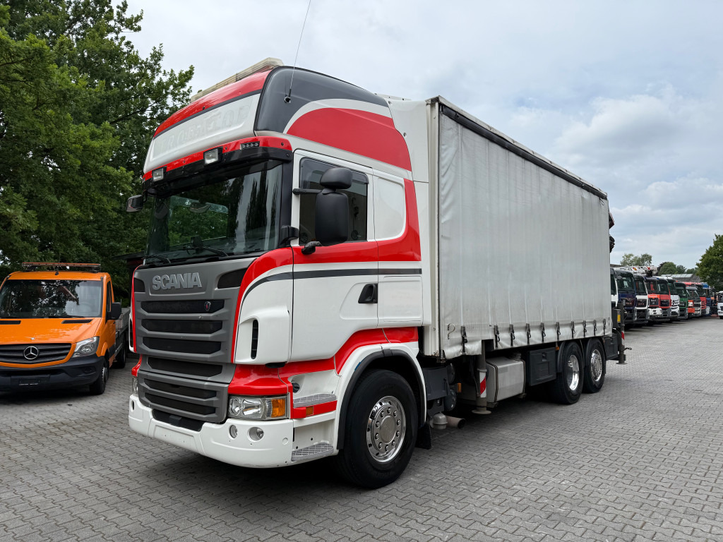 Scania R480 6X2 Palfinger 34002 bis 29 Meter - Тентована вантажівка, Вантажівка з маніпулятором: фото 1 Scania R480 6X2 Palfinger 34002 bis 29 Meter - Тентована вантажівка, Вантажівка з маніпулятором: фото 1