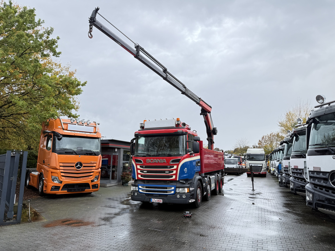 Scania R580 V8 8X4 Kipper Kran Palfinger 22002 - Вантажівка з маніпулятором, Самоскид вантажівка: фото 2 Scania R580 V8 8X4 Kipper Kran Palfinger 22002 - Вантажівка з маніпулятором, Самоскид вантажівка: фото 2