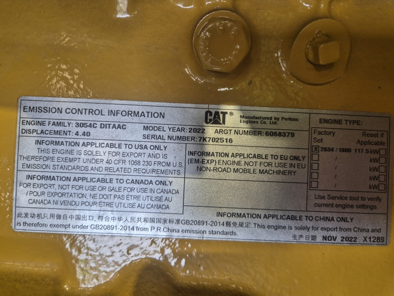 Caterpillar  3054C DITAAC Engine + Radiator - Двигун в категорії Промислове обладнання: фото 2 Caterpillar  3054C DITAAC Engine + Radiator - Двигун в категорії Промислове обладнання: фото 2
