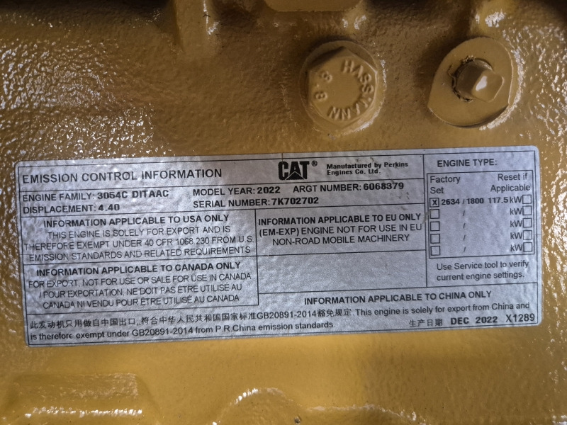 Caterpillar 3054C DITAAC Engine + Radiator - Двигун в категорії Промислове обладнання: фото 2 Caterpillar 3054C DITAAC Engine + Radiator - Двигун в категорії Промислове обладнання: фото 2