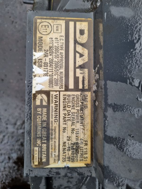 DAF FR118S1 Engine (Truck) - Двигун в категорії Вантажівки: фото 2 DAF FR118S1 Engine (Truck) - Двигун в категорії Вантажівки: фото 2