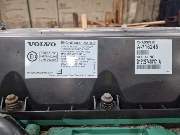 Volvo D13C460 EUV Engine (Truck) - Двигун в категорії Вантажівки: фото 2 Volvo D13C460 EUV Engine (Truck) - Двигун в категорії Вантажівки: фото 2