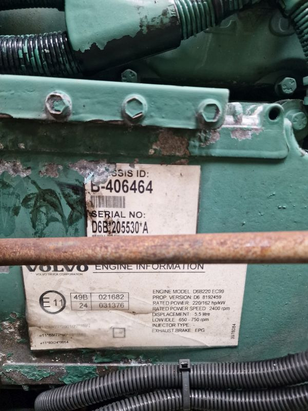 Volvo D6B220 EC09 Engine (Truck) - Двигун в категорії Вантажівки: фото 2 Volvo D6B220 EC09 Engine (Truck) - Двигун в категорії Вантажівки: фото 2