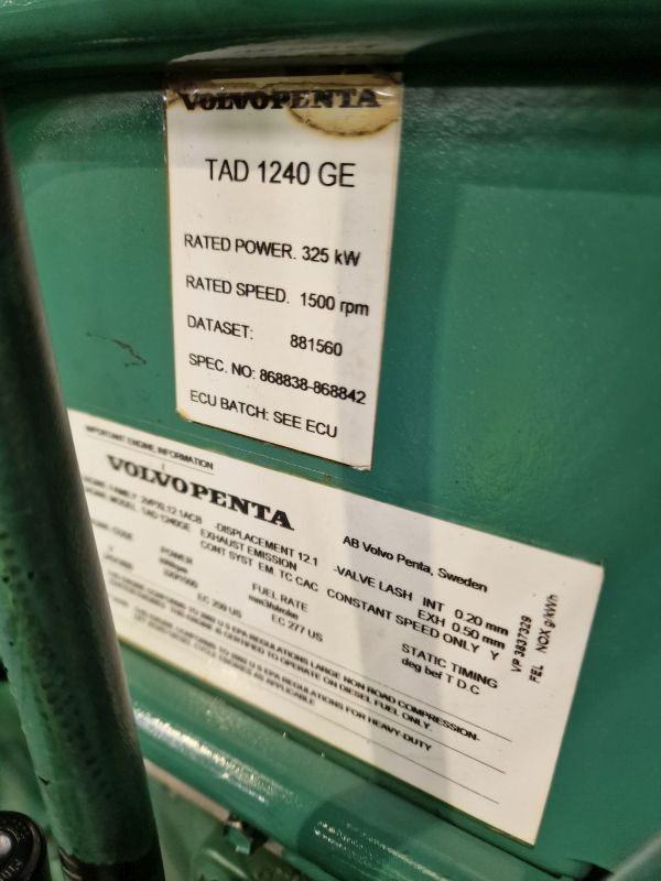 Volvo TAD1240GE Engine (Industrial) - Двигун в категорії Промислове обладнання: фото 2 Volvo TAD1240GE Engine (Industrial) - Двигун в категорії Промислове обладнання: фото 2