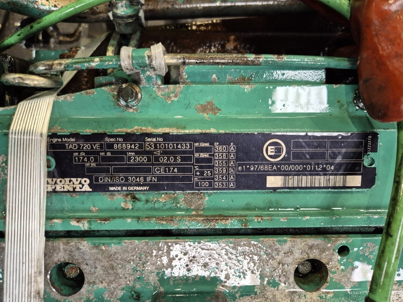 Volvo  TAD720VE Engine (Industrial) - Двигун в категорії Промислове обладнання: фото 2 Volvo  TAD720VE Engine (Industrial) - Двигун в категорії Промислове обладнання: фото 2