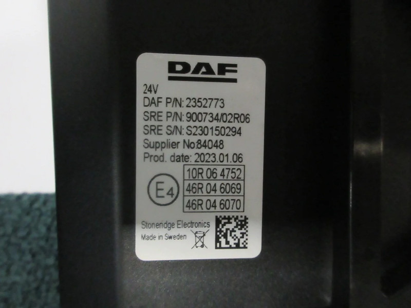 DAF 2352773 MONITOR SCHEERM 10 INCH DAF XG 480 MODEL 2023 - Електрична система в категорії Вантажівки: фото 4 DAF 2352773 MONITOR SCHEERM 10 INCH DAF XG 480 MODEL 2023 - Електрична система в категорії Вантажівки: фото 4