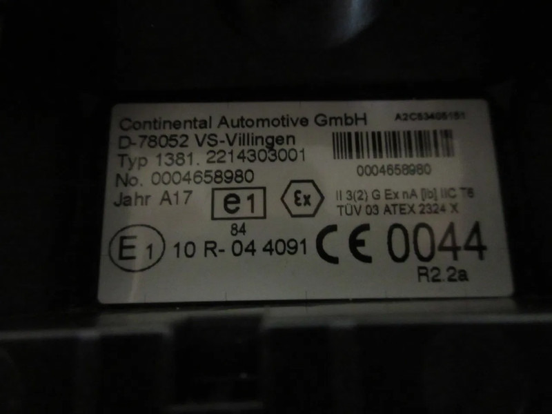 Електрична система в категорії Вантажівки MAN 81.27101-6597 TACHOGRAAF EURO 6 TGS TGX TGM TGL KM 651.000 // 480.000: фото 11