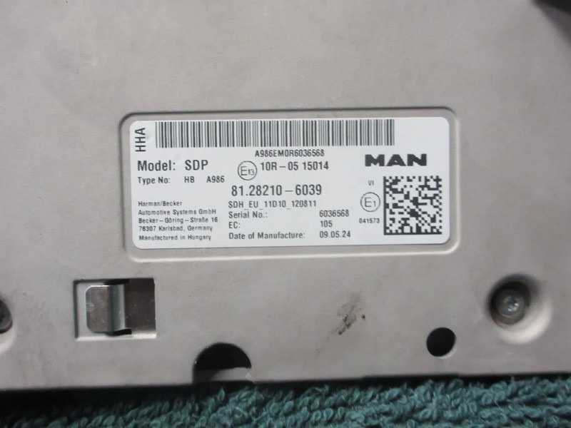 MAN 81.28210-6039 BEELDSCHEREM MAN 18.520 EURO 6 MODEL 2024 - Електрична система в категорії Вантажівки: фото 2 MAN 81.28210-6039 BEELDSCHEREM MAN 18.520 EURO 6 MODEL 2024 - Електрична система в категорії Вантажівки: фото 2