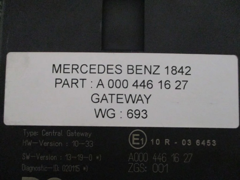 Mercedes-Benz A 000 446 16 27 CENTRAL GATEWAY - ZGS 001 - Електрична система в категорії Вантажівки: фото 2 Mercedes-Benz A 000 446 16 27 CENTRAL GATEWAY - ZGS 001 - Електрична система в категорії Вантажівки: фото 2