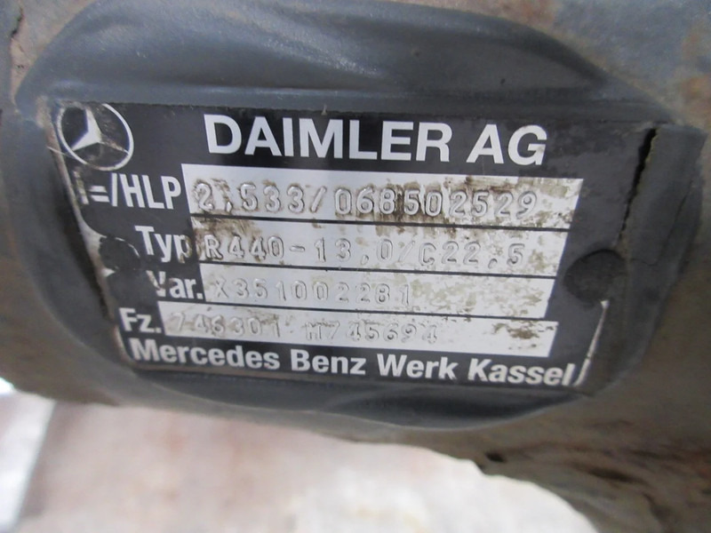 Mercedes-Benz R440-13,0/C22.5 VAR 746301 RATIO 2.533 MERCEDES BENZ 2542 EURO 6 - Диференціал в категорії Вантажівки: фото 5 Mercedes-Benz R440-13,0/C22.5 VAR 746301 RATIO 2.533 MERCEDES BENZ 2542 EURO 6 - Диференціал в категорії Вантажівки: фото 5