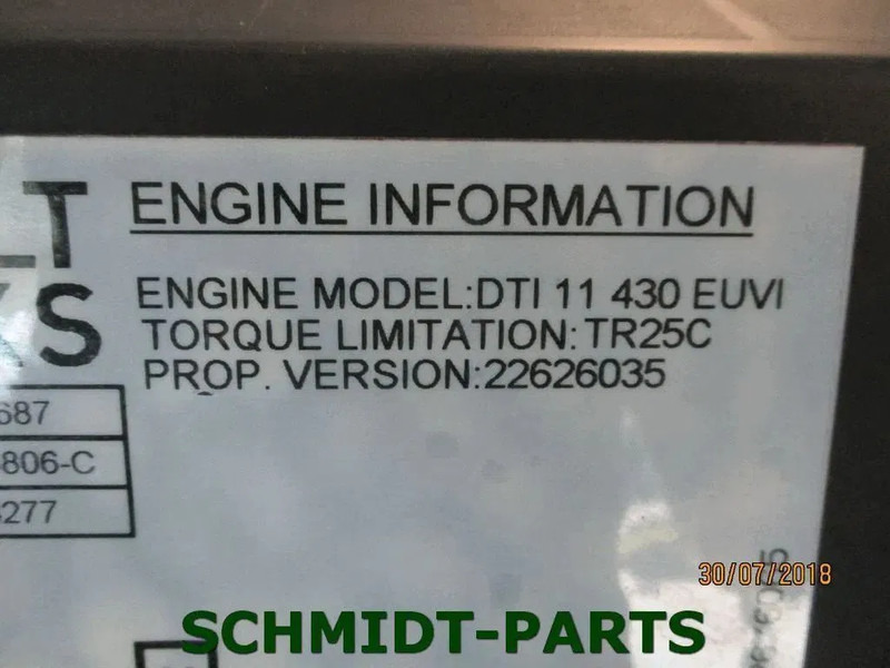 Renault 22626035 DTI 11 430 EUVI EURO 6 RENAULT MOTOR MODEL T 430 - Двигун в категорії Вантажівки: фото 5 Renault 22626035 DTI 11 430 EUVI EURO 6 RENAULT MOTOR MODEL T 430 - Двигун в категорії Вантажівки: фото 5