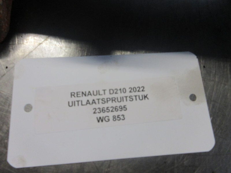 Renault 23652695 UITLAATSPRUITSTEUK RENAULT D 210 EURO 6 - Випускний колектор в категорії Вантажівки: фото 2 Renault 23652695 UITLAATSPRUITSTEUK RENAULT D 210 EURO 6 - Випускний колектор в категорії Вантажівки: фото 2