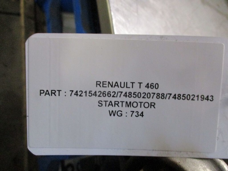 Renault 7421542662/7485020788/7485021943 T 460 Euro 6 model 2018 - Стартер в категорії Вантажівки: фото 3 Renault 7421542662/7485020788/7485021943 T 460 Euro 6 model 2018 - Стартер в категорії Вантажівки: фото 3