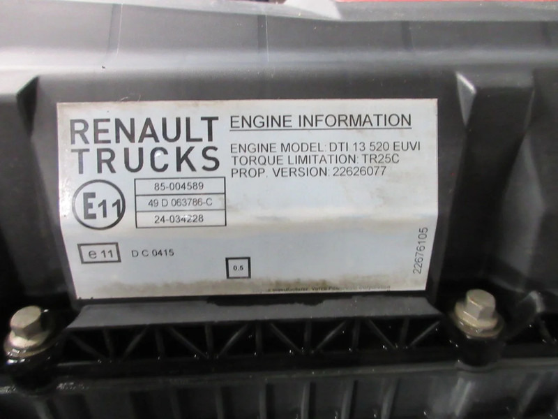 Renault 7422688467//7485008163/7485002163 D13K 520 HP RENAULT EURO 6 - Двигун в категорії Вантажівки: фото 5 Renault 7422688467//7485008163/7485002163 D13K 520 HP RENAULT EURO 6 - Двигун в категорії Вантажівки: фото 5