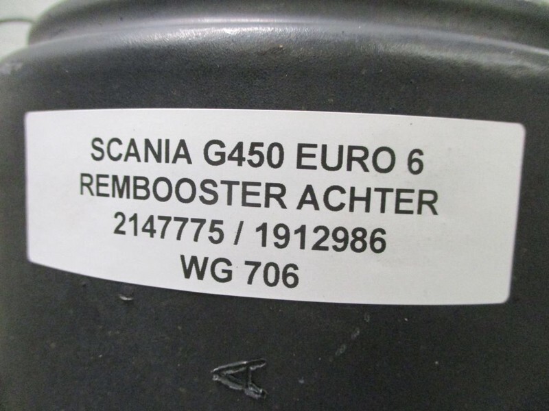 Scania 2147775 / 1912986 REMBOOSTER ACHTER EURO 6 R/G 450 EURO 6 - Гальмівний циліндр в категорії Вантажівки: фото 2 Scania 2147775 / 1912986 REMBOOSTER ACHTER EURO 6 R/G 450 EURO 6 - Гальмівний циліндр в категорії Вантажівки: фото 2