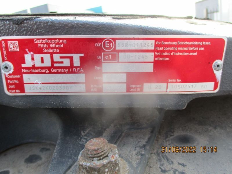 Jost JSK 40 //D 152 JSK 40 //D 152 DAF XF CF EURO 6 - Сідло в категорії Вантажівки: фото 5 Jost JSK 40 //D 152 JSK 40 //D 152 DAF XF CF EURO 6 - Сідло в категорії Вантажівки: фото 5