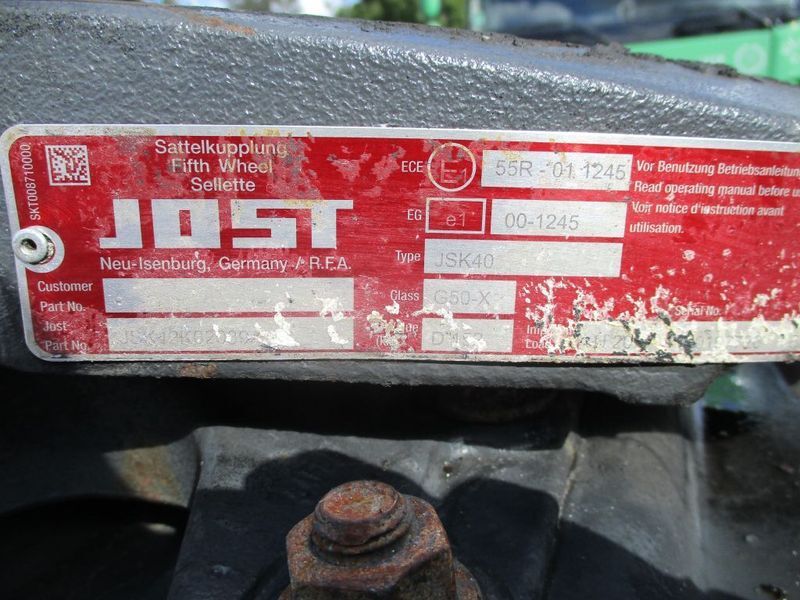 Jost JSK40 G50.X D 152 JSK40 G50.X D 152 DAF XF 106 EURO 6 - Сідло в категорії Вантажівки: фото 5 Jost JSK40 G50.X D 152 JSK40 G50.X D 152 DAF XF 106 EURO 6 - Сідло в категорії Вантажівки: фото 5
