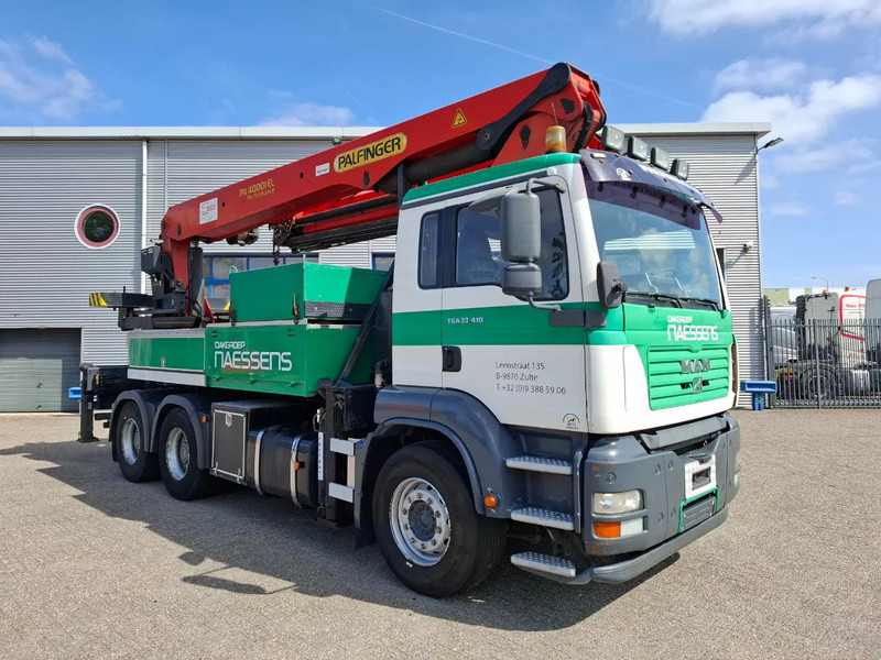MAN TGA 33.410 / 6X4 / PALFINGER PK4000 1EL ROOFER CRANE / 25M / REMOTE / 2X BIG AXLE / 490677 KM / MANUAL / EURO-3 / 2005 - Вантажівка з маніпулятором: фото 4 MAN TGA 33.410 / 6X4 / PALFINGER PK4000 1EL ROOFER CRANE / 25M / REMOTE / 2X BIG AXLE / 490677 KM / MANUAL / EURO-3 / 2005 - Вантажівка з маніпулятором: фото 4