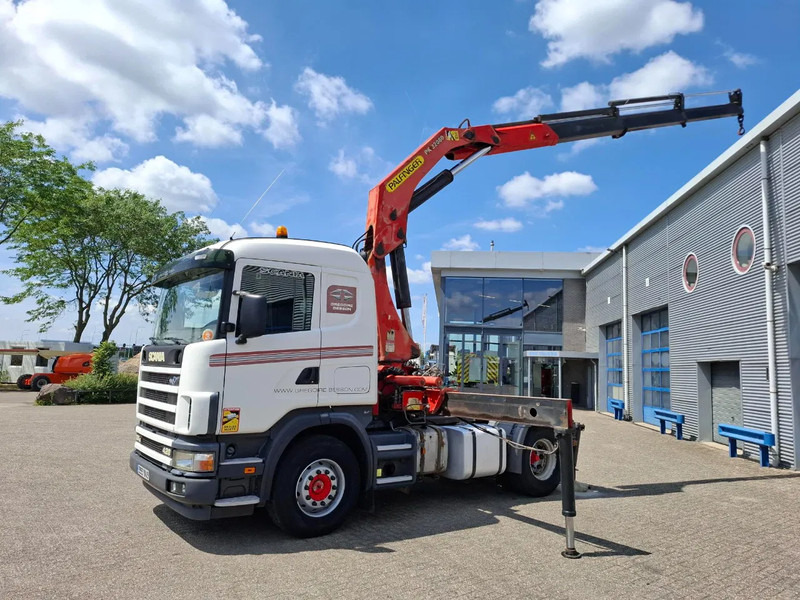 Scania 124G-420 / RETARDER / PALFINGER PK32080 / DOUBLE TANK / AIRCO / GOOD CONDITION / MANUAL / EURO-3 / 2004 - Вантажівка з маніпулятором: фото 2 Scania 124G-420 / RETARDER / PALFINGER PK32080 / DOUBLE TANK / AIRCO / GOOD CONDITION / MANUAL / EURO-3 / 2004 - Вантажівка з маніпулятором: фото 2