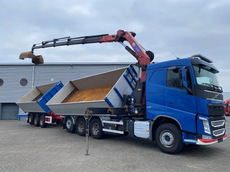 Volvo FH4-500 / HMF 3220K-RC / REMOTE / ROTATOR / 3SIDE TIPPER / DYNAMIC STEERING / ONLY:302623 KM / AUTOMATIC / EURO-6 / 2017 - Вантажівка з маніпулятором: фото 4 Volvo FH4-500 / HMF 3220K-RC / REMOTE / ROTATOR / 3SIDE TIPPER / DYNAMIC STEERING / ONLY:302623 KM / AUTOMATIC / EURO-6 / 2017 - Вантажівка з маніпулятором: фото 4