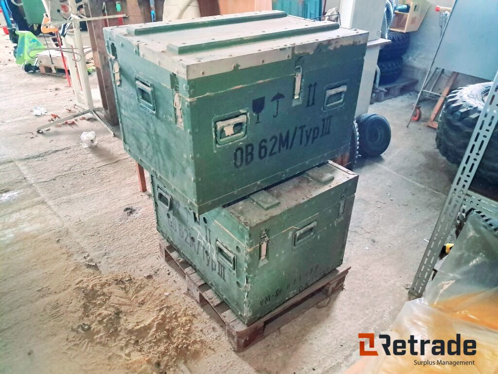 2 stk Militærkasser 80×60×53 cm - Будівельне обладнання: фото 1 2 stk Militærkasser 80×60×53 cm - Будівельне обладнання: фото 1