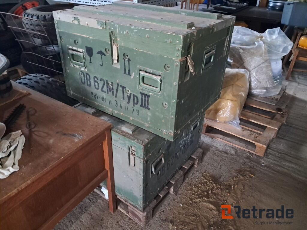 2 stk Militærkasser 80×60×53 cm - Будівельне обладнання: фото 2 2 stk Militærkasser 80×60×53 cm - Будівельне обладнання: фото 2
