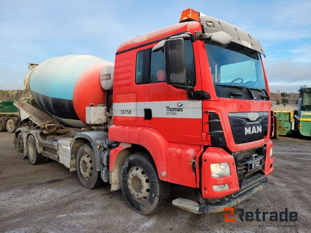 Betongbil 4-axlig Betongroterare MAN TGS 35.400 8X2-4 BL Euro 6 - Автобетонозмішувач: фото 3 Betongbil 4-axlig Betongroterare MAN TGS 35.400 8X2-4 BL Euro 6 - Автобетонозмішувач: фото 3