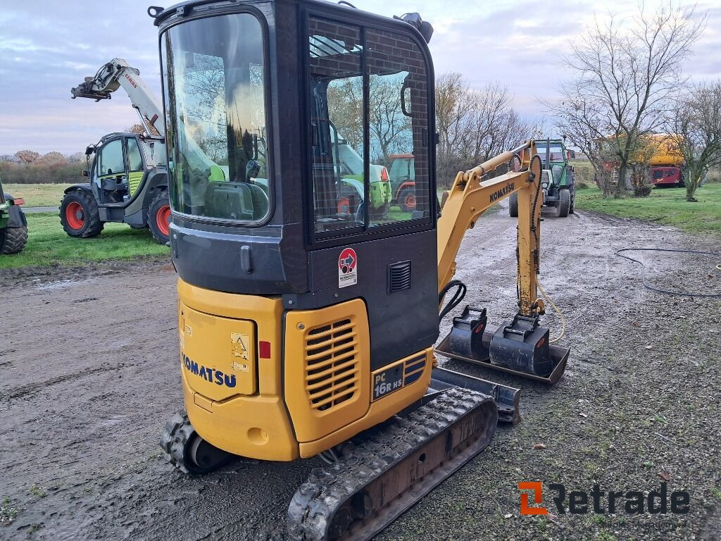 Minigraver Komatsu PC16R-3HS Lavt timetal! - Будівельна техніка: фото 4 Minigraver Komatsu PC16R-3HS Lavt timetal! - Будівельна техніка: фото 4