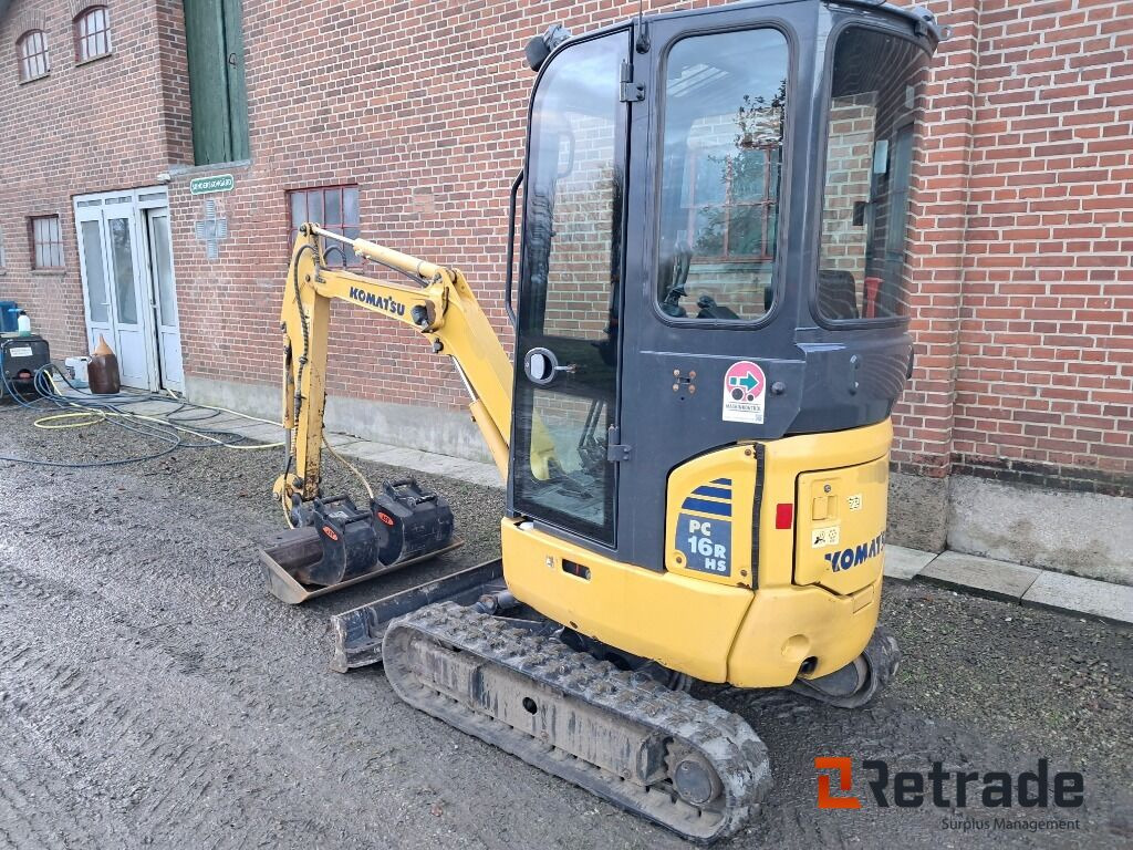 Minigraver Komatsu PC16R-3HS Lavt timetal! - Будівельна техніка: фото 5 Minigraver Komatsu PC16R-3HS Lavt timetal! - Будівельна техніка: фото 5