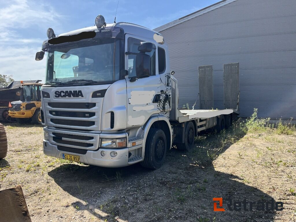 Lastbil SCANIA 8X4 Maskintransporter med Hydrauliske slidsker - Автовоз вантажівка: фото 1 Lastbil SCANIA 8X4 Maskintransporter med Hydrauliske slidsker - Автовоз вантажівка: фото 1