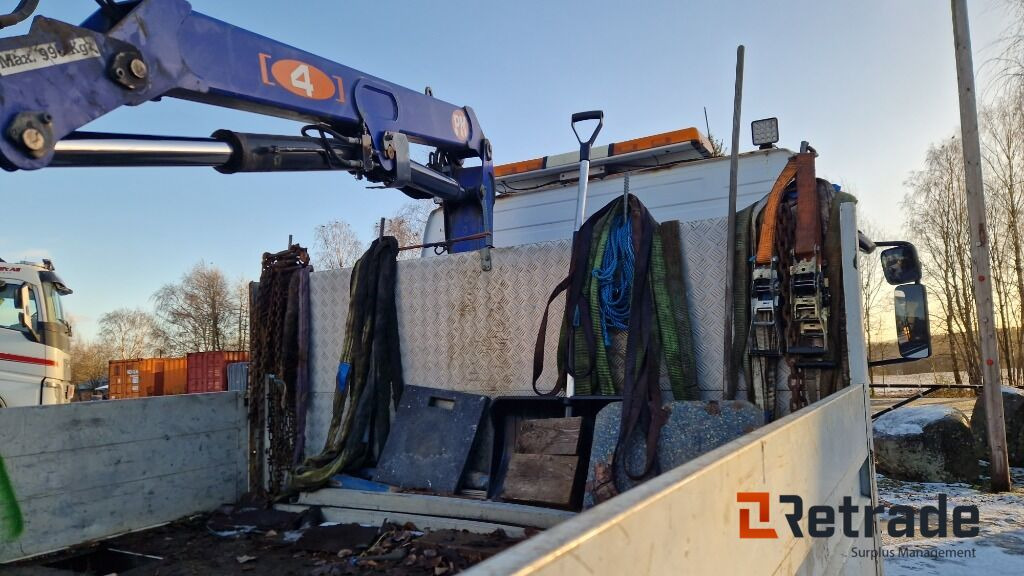 Бортова вантажівка/ Платформа, Вантажівка з маніпулятором Mercedes-Benz Atego 818L med 6 meter plan og kran: фото 19