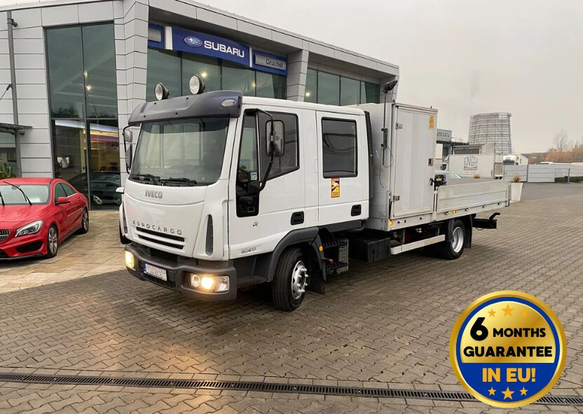 Iveco Eurocargo ML80E17 / HDS HMF / 1 Owner / Doka Iveco Eurocargo ML80E17 / HDS HMF / 1 Owner / Doka - Бортова вантажівка/ Платформа, Вантажівка з маніпулятором: фото 1 Iveco Eurocargo ML80E17 / HDS HMF / 1 Owner / Doka Iveco Eurocargo ML80E17 / HDS HMF / 1 Owner / Doka - Бортова вантажівка/ Платформа, Вантажівка з маніпулятором: фото 1