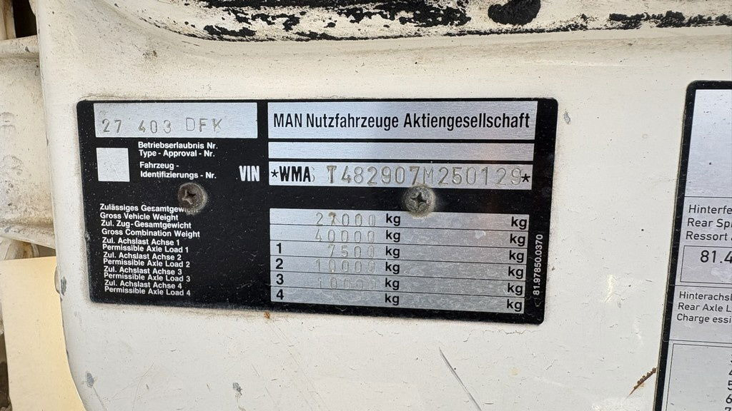 Самоскид вантажівка MAN 27.403 - 6x4 - 3 sided tipper - perfect: фото 23